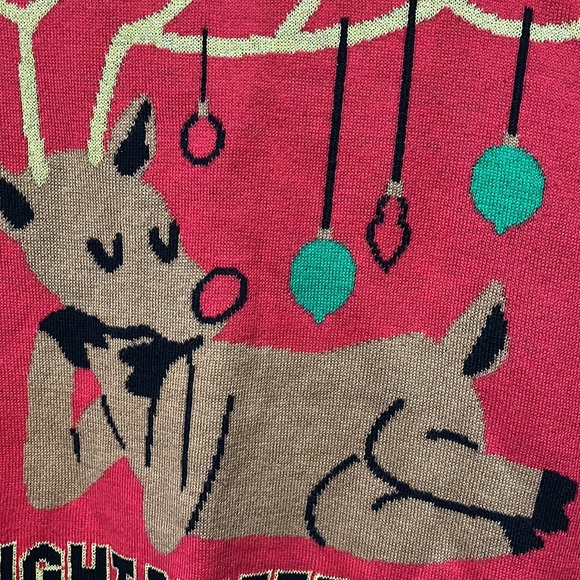 Christmas sweater reindeer- felt festive might delete later - Picture 4 of 7